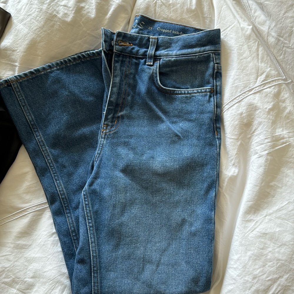 Cos Cropped Kick Flare Jeans - size 25/26